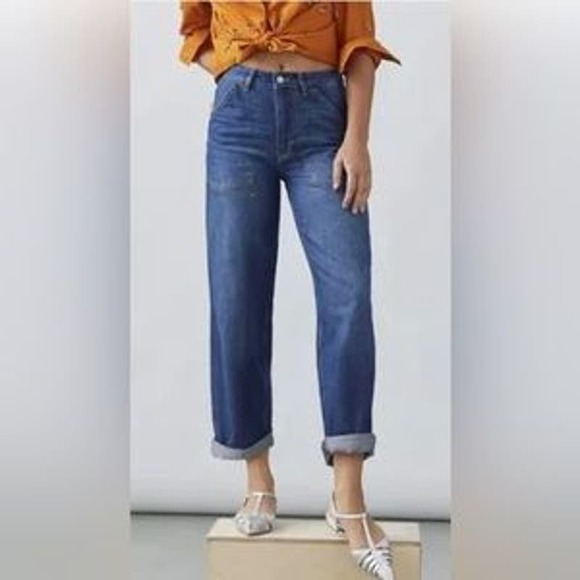NWT Anthropologie X  Pilcro The Forager Slouchy Relaxed Jeans Size 31 - Picture 1 of 14